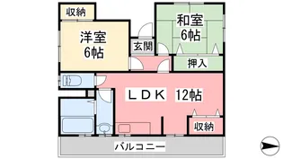 ジャスティヒルズ【3階】の間取り