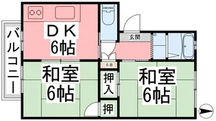 ファミールシズ【101号室】の間取り