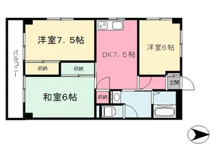 コート・リジェール【306号室】の間取り