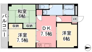 コート・リジェール【305号室】の間取り