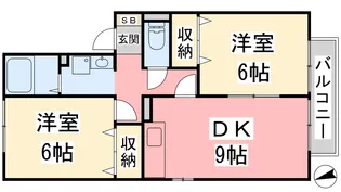 エポカル B棟【202号室】の間取り