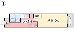 raffine’bleu【103号室】の間取り