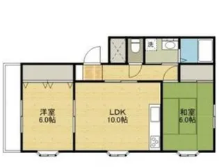 ハイザ西長戸【W202号室】の間取り