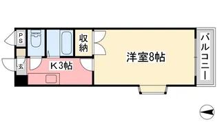 ピュアコート松山【105号室】の間取り