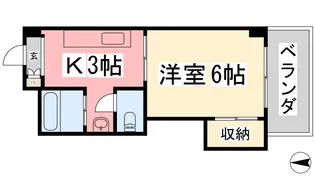 コンソラーレ城北【502号室】の間取り