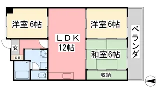 エンブレム南江戸【801号室】の間取り
