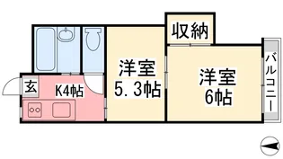 第7みのりハイツ愛光【305号室】の間取り