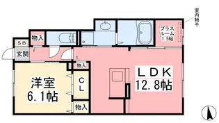 シャルマンコート【102号室】の間取り