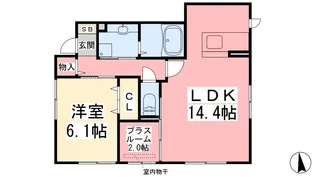 シャルマンコート【1階】の間取り