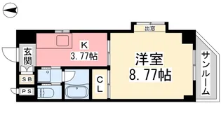 アミスタッド本町【5階】の間取り