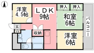 ライブタウン高砂【4階】の間取り