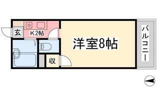 エンドレスホープ高砂【3階】の間取り