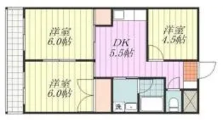 グラン・アール本町【602号室】の間取り