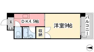 グランビュー松山【4階】の間取り