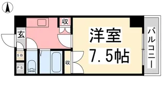 ジョイフル第2祝谷【203号室】の間取り