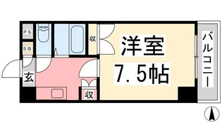 ジョイフル第2祝谷【205号室】の間取り