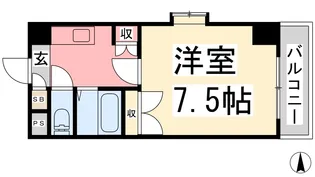 ジョイフル第2祝谷【301号室】の間取り