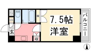 ジョイフル第2祝谷【302号室】の間取り