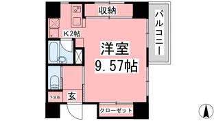 スリースターズマンション【602号室】の間取り