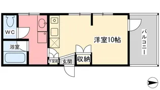 ハピネスイン1【206号室】の間取り