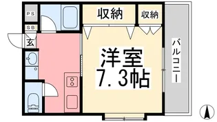 ラス・フローレス【302号室】の間取り