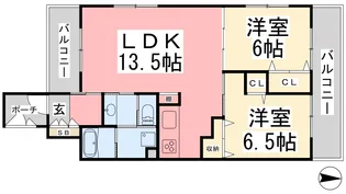ヴァン・ヴィヴァン三番町【301号室】の間取り