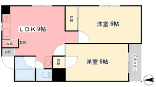 DAKマンション山越【201号室】の間取り