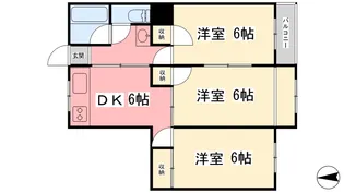 DAKマンション山越【307号室】の間取り
