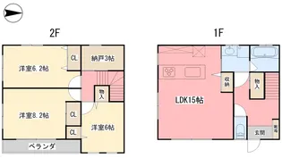 RYS道後B棟【101号室】の間取り