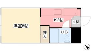 UKENA土橋【403号室】の間取り