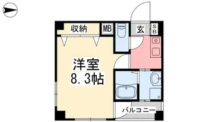 アクス−21【301号室】の間取り