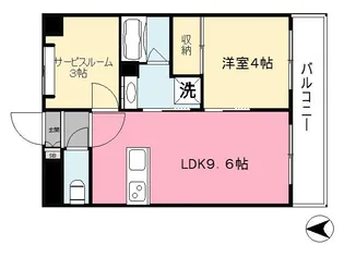 アスティオン本町【303号室】の間取り