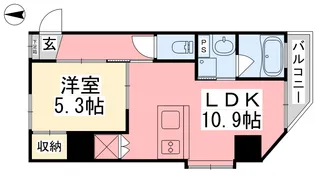 アスティオン本町【507号室】の間取り
