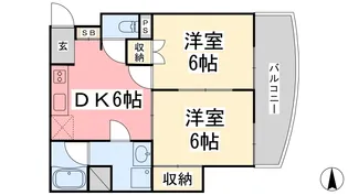 アップルリング【105号室】の間取り