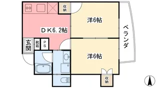アップルリング【502号室】の間取り