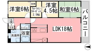 アドラーブル道後【203号室】の間取り