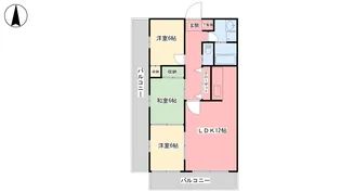アドラーブル道後【301号室】の間取り