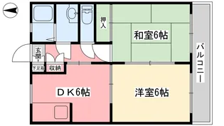 アネックス湯渡【102号室】の間取り