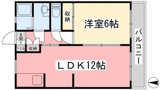 アネックス湯渡【103号室】の間取り