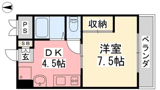 アヴァンセ樽味【302号室】の間取り