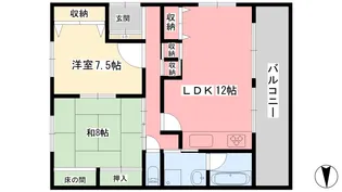 メゾン・ド・宮田【301号室】の間取り