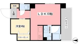 イル・パラッツォ萱町【702号室】の間取り