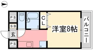 カーサ・エルマール【502号室】の間取り