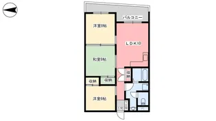 ハウス中一万【2階】の間取り