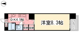 ガルテン道後【403号室】の間取り