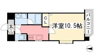 カサグランデリバーサイドⅠ【705号室】の間取り