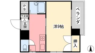 リピア大街道【402号室】の間取り