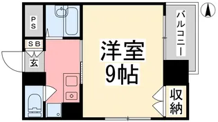 リピア大街道【502号室】の間取り