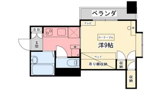リピア大街道【701号室】の間取り