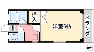 キャンパス・パル【307号室】の間取り